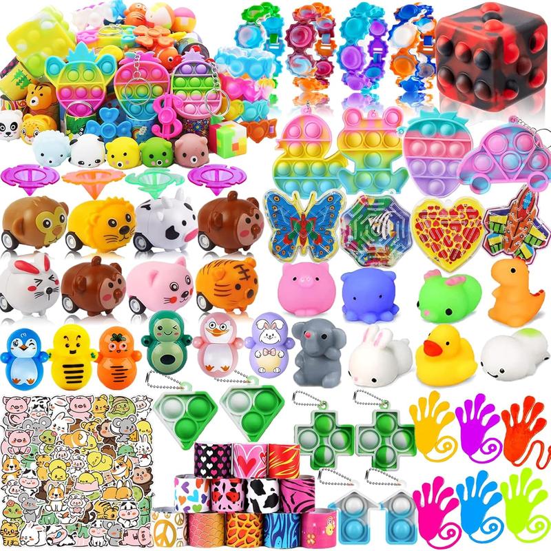 55 count Party Favors for  4-8-12,Pop Fidget Toys for Boys Grils, Treasure Box Toys for Classroom Prizes,Pinata Filler,Goodie Bag Stuffers,Treasure Chest Carnival Prizes,Easter Basket Stuffers