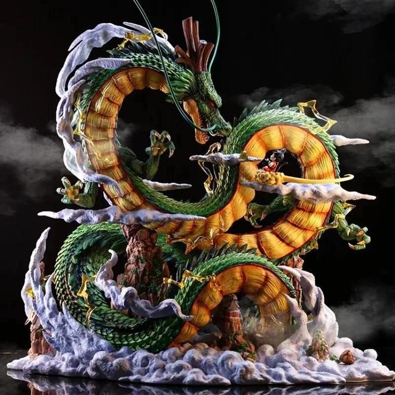 24cm Dragon Ball Anime Figure Shenron Figure Goku And Shenron Figurine Model Pvc Statue