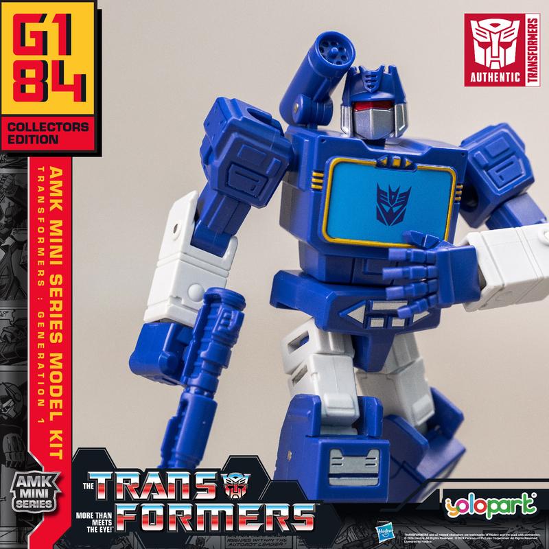 Transformers Toys: Soundwave - Generation 1 - 4.72 Inch Pre-assembled Model Kit from the YOLOPARK AMK MINI Series