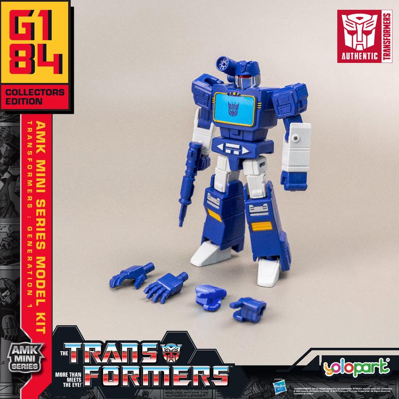 Transformers Toys: Soundwave - Generation 1 - 4.72 Inch Pre-assembled Model Kit from the YOLOPARK AMK MINI Series