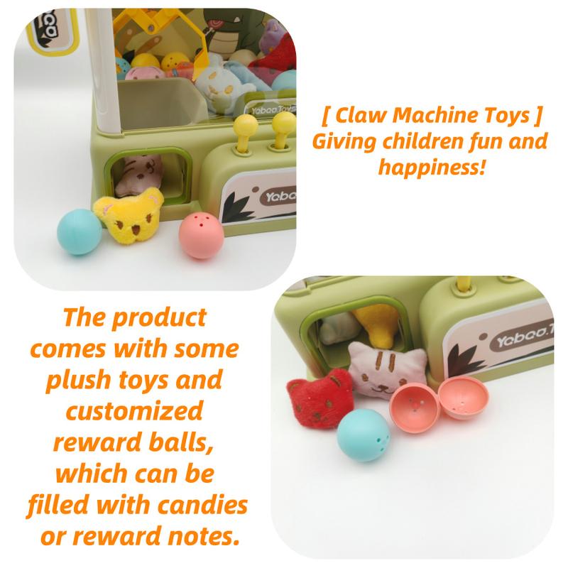 Claw Machine Arcade Game, Crane Machine, 3-Pole Dinosaur & Rabbit Cool Fun Mini Dispenser Vending Toys for Kids, Kids Play Sets, Pretend Play Set for Girls and Boys, cute dolls, Perfect Christmas, Birthday, Big Gift for Kids, Kids Play Sets