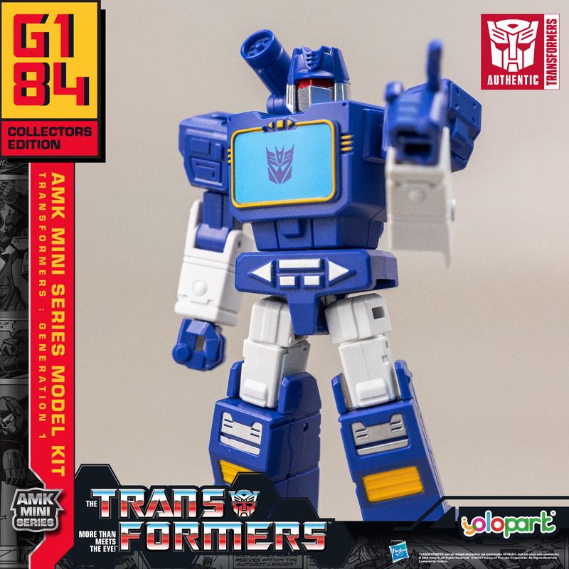 Transformers Toys: Soundwave - Generation 1 - 4.72 Inch Pre-assembled Model Kit from the YOLOPARK AMK MINI Series