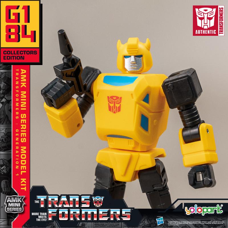 Transformers Toys: Generation 1 Series - Optimus Prime, Bumblebee, Grimlock, Megatron, Soundwave and Starscream- 4.72 Inch Pre-assembled Model Kit from the YOLOPARK AMK MINI Series