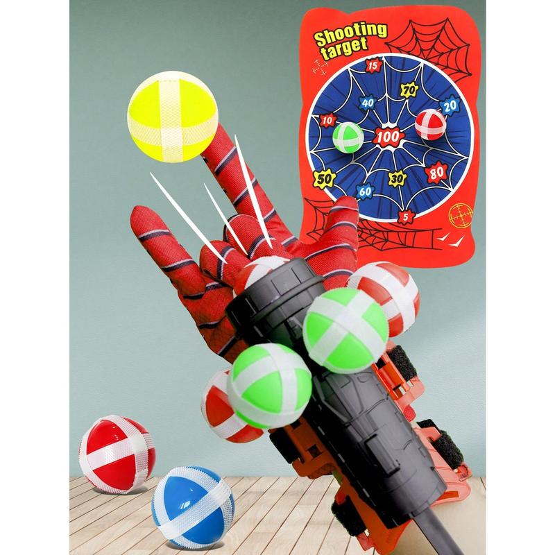 Sticky Ball Target, Wrist Ejection Balls Children's Educational Toy, Parent-Child Interactive Game Prop, Boy Girl Festival Party Gift (Some Parts Color Random)Children's Christmas gifts ,Toys Girls,Toys Games,Kids Toys,Toys,Toys For Boys