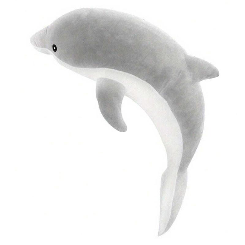 Cute Dolphin Shaped Plush Toy, 1 Count Soft Stuffed Animal Dolphin Pillow Doll, Cute Dolphin Plush Toy, Home Decor