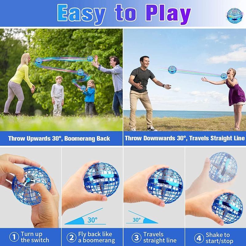 2025 upgraded version Flving orb Ball Toy,Cosmic GlobeBoomerang Hover Ball Galactie FidgetSpinner, Hand Drone Orbit Outdoor Toys Christmas gifts for children, gifts for men