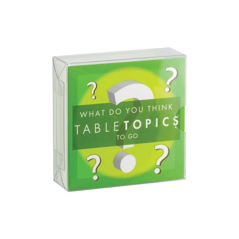 TableTopics - What Do You Think? 40 Fun Question Game Cards - Get to Know You Cards, Conversation Cards, & Conversation Starters for Families - Perfect for Family Dinner, Game Night, & More