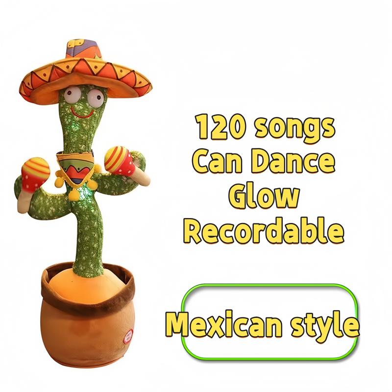 Dancing Cactus Toys,Talking Singing Toy,Repeats & Recording What You Say,2024 Latest Cactus Birthday Gift,Prank Toy,Tricky Toy C1