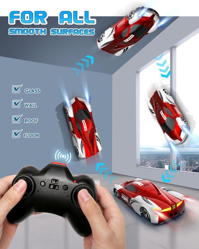 RC Wall Climbing Car Remote ControlStunt Car Rechargeable 4WD SimulationRacing Car  Glass,Smooth Ceiling And OtherFlat Surfaces A Classic MINl Suction RemoteControl Stunt Car Toy Gift For Boys And GirlsChristmas,Children's Birthday.