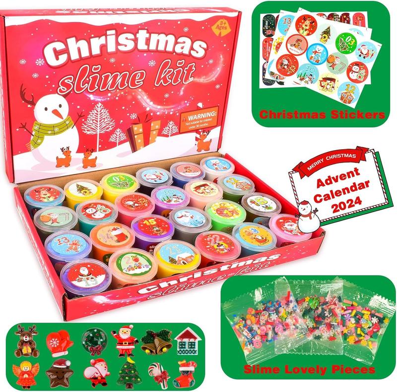 NEW  Christmas Unicorn Slime Kit for Girls 4-12,Supplies Makes Butter Slime