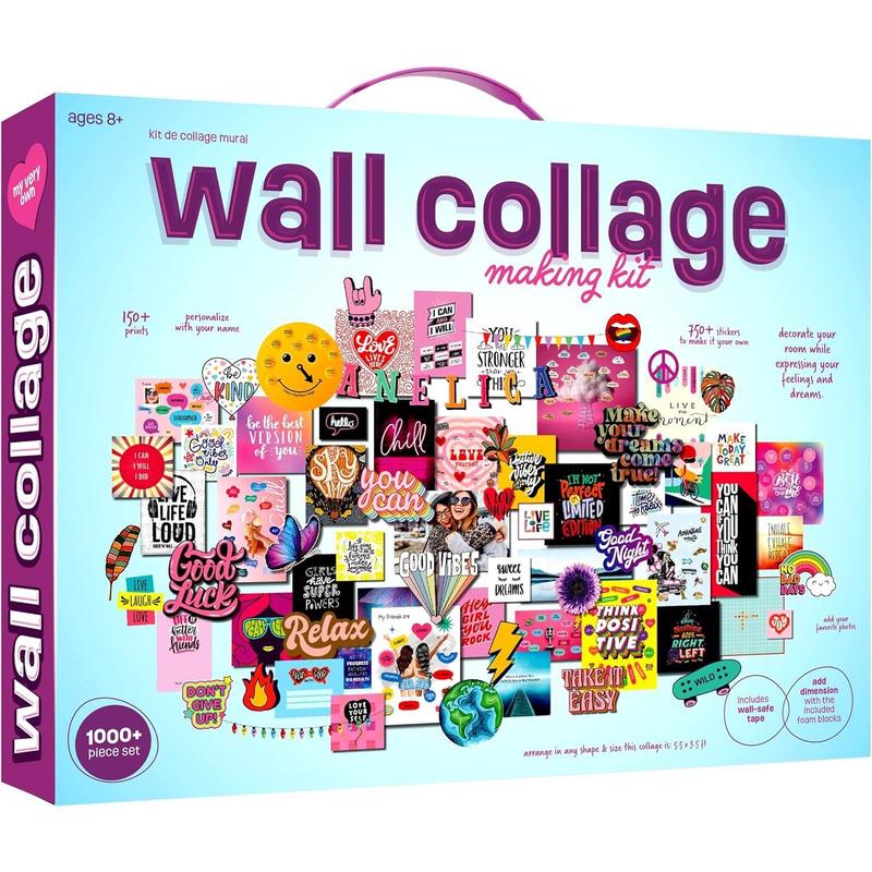 Wall Collage Kit for Teen & Tween Girls - Arts Craft Gift Ideas for Age 11, 12,13, 14, 15, 16 Year Old Girl - Birthday Gifts and Stuff for Teenage Bedroom Decor - Teens Crafts Kits Teenager