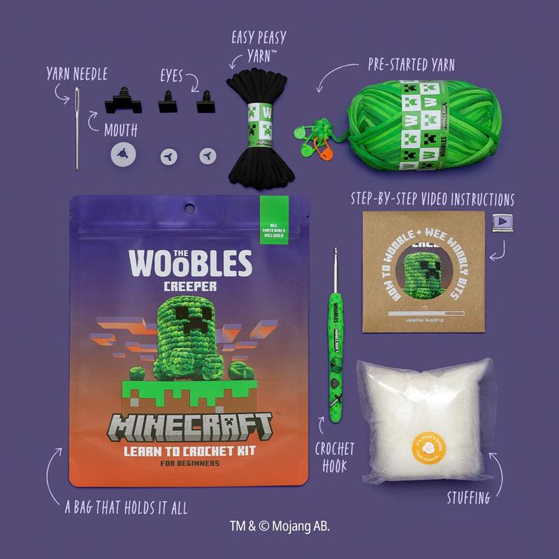 Minecraft Creeper Crochet Kit