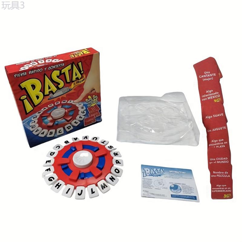 BASTA Fast-Paced Spanish Board Game - Standard Edition - 1pcs - Educational Word Game for Ages 14+ - Durable Plastic Construction - Ideal for Family Fun and Parties