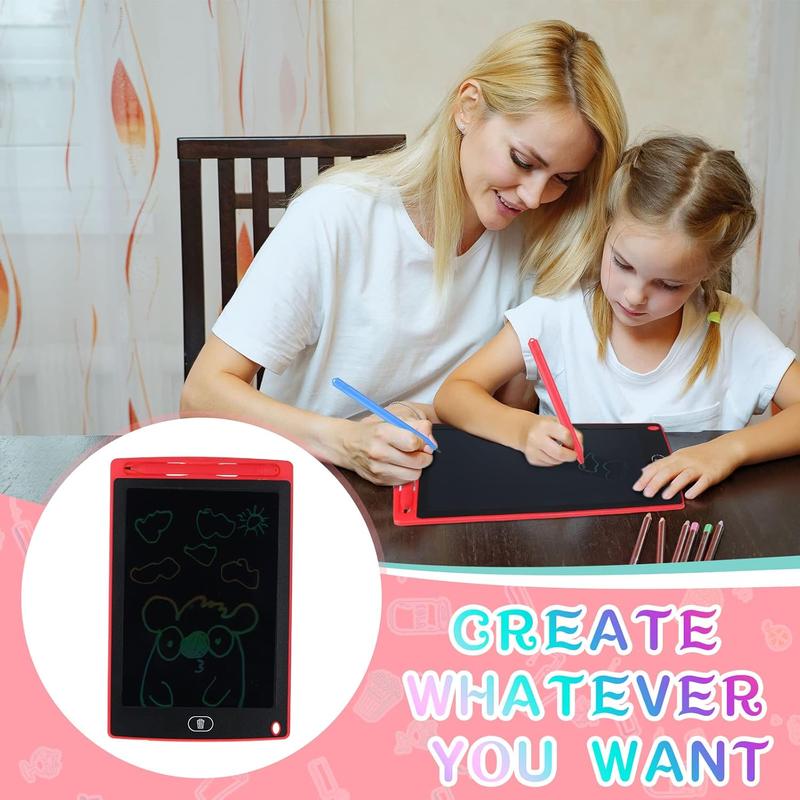 4 count LCD Writing Tablet for  8.5 Inch Doodle Board Drawing Tablet  Toys Gifts LCD Writing Board Electronic Erasable Reusable Writing Drawing Pad(Blue, Red, Green, Pink)