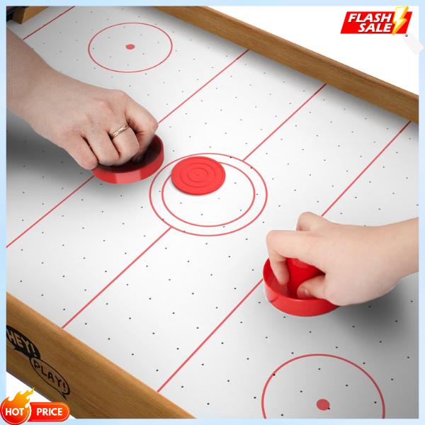 Air Hockey Table Mini Arcade Game - 22-Inch Tabletop Board Game for Girls and Boys, Battery-Operated, and Includes Puck and Paddles by Hey Play