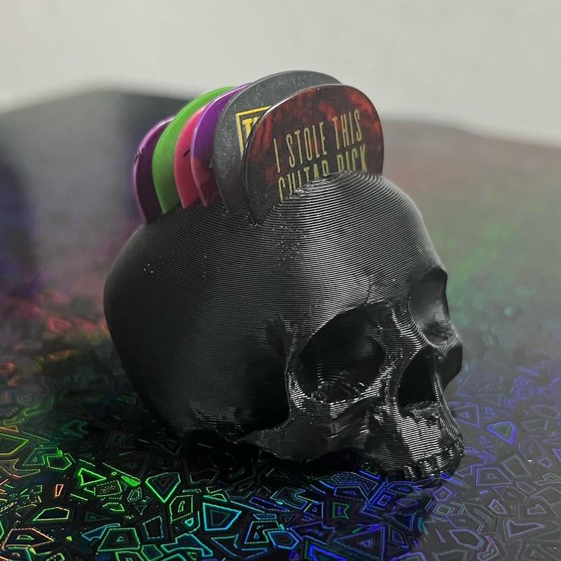 Mini Mohawk Skull Pick Holder - Holds 6 Picks