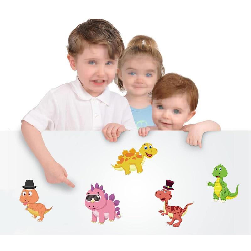 24 Sheets 8.27''×5.9'' Make Your Own Dinosaur Stickers for Kids, DIY a Face Stickers for Kids Party Favors Activities