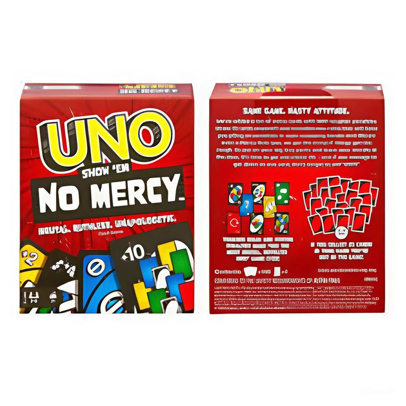 [HIGH QUALITY PRODUCTS] UNO NO MERCY – The Hottest Card Game - Special Edition With Interesting Reversal Rules, Making The Game Even More Dramatic And Surprising, Ideal Gift for Friends & Family, Set of UNO Cards in Diverse Colors,