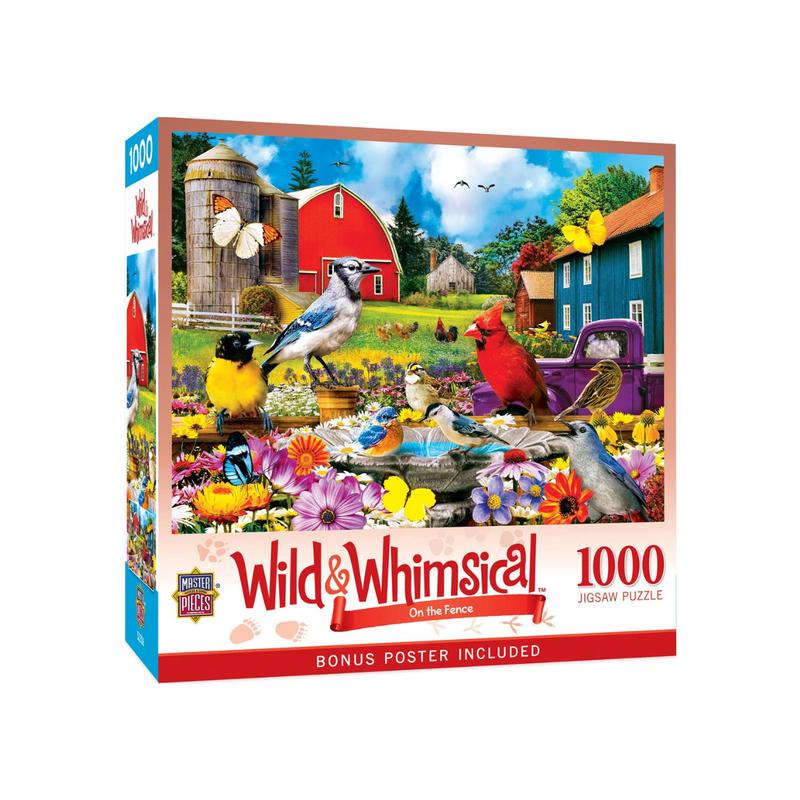 MasterPieces - Wild & Whimsical - On The Fence 1000 Piece Jigsaw Puzzle