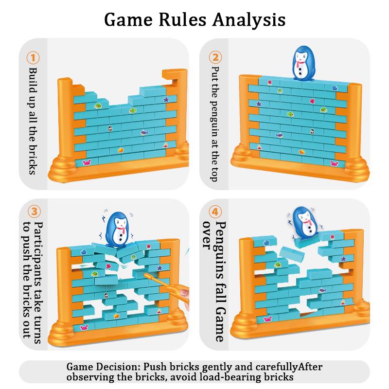 Penguin On Ice Game  Ice Breaking Penguin Trap Break ice Puzzle Table Knock Block Activate Family Party