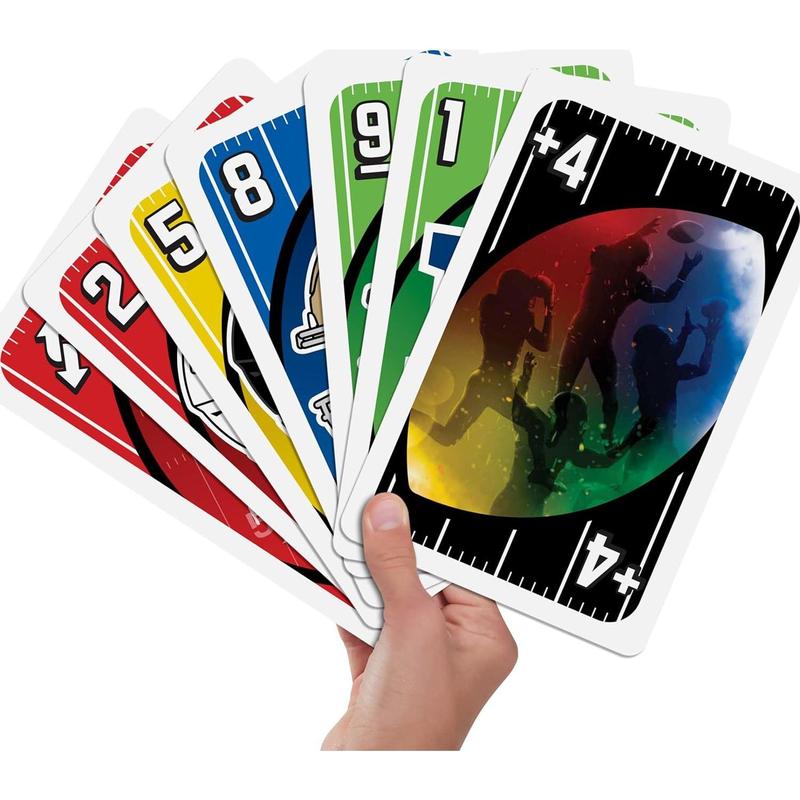 Mattel Games ​Giant UNO Card Game for Kids, Adults & Family Night, Oversized Cards & Customizable Wild Cards for 2 to 10 Players