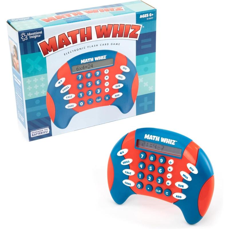 Educational Insights Math Whiz Electronic Handheld Math Game For Kids, Ages 6+