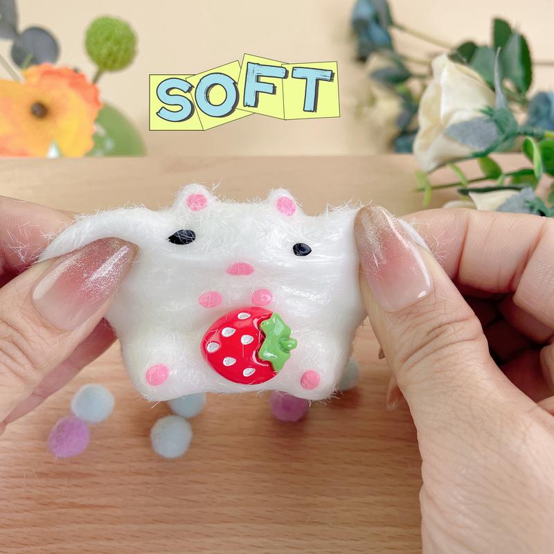 2025 Squishy Hamster  , Cute Soft Venting  ,Stress Relief for Kids Party Favors, Pinch Family, Fidget  Suitable Adults Kids