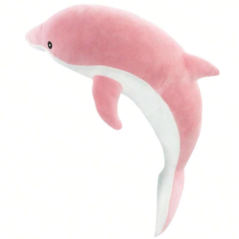 Cute Dolphin Shaped Plush Toy, 1 Count Soft Stuffed Animal Dolphin Pillow Doll, Cute Dolphin Plush Toy, Home Decor