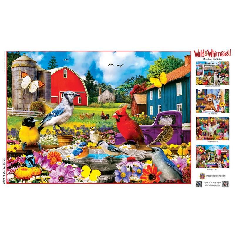 MasterPieces - Wild & Whimsical - On The Fence 1000 Piece Jigsaw Puzzle