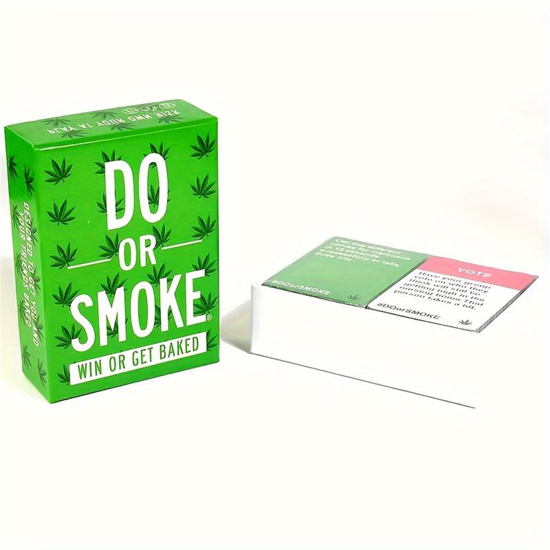 Do or Smoke - Adult Party Card Game with Daring Challenges for Leisure Gatherings, Interactive Fun, Novelty Gift for Ages 14+ | Material: Cardboard