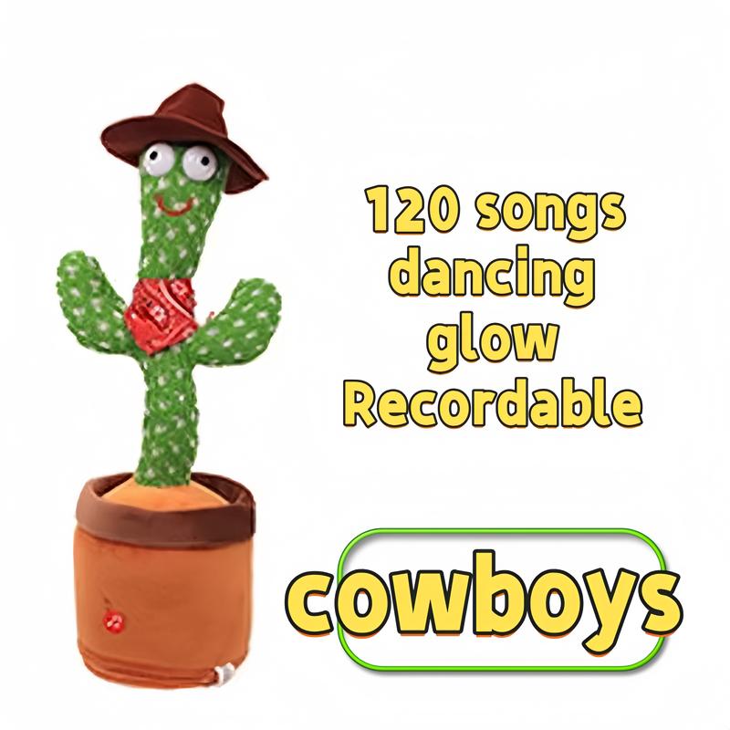 Dancing Cactus Toys,Talking Singing Toy,Repeats & Recording What You Say,2024 Latest Cactus Birthday Gift,Prank Toy,Tricky Toy C1