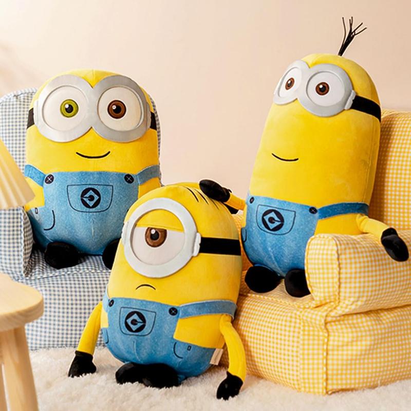 Minions Plush Stuffed Animals Plush Toys Cute Sleeping Bedding Stuffed Animals Plushies Pillow for Kids Toddler Toys Boys Girls