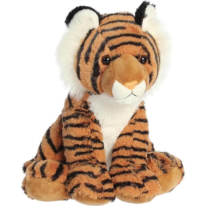 Cute Bengal tiger plush animal - Comfortable - Endless cuddling - Brown 14 inches