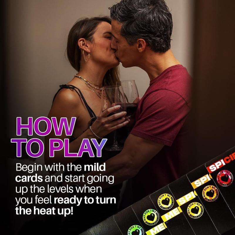 Why Don't We - Spice IT UP - Super Fun Couples Games for Date Nights: 150 Cards with Conversations, Spicy Dares & More - Best Date Night Games for Couples - Romantic Adult Couple Games