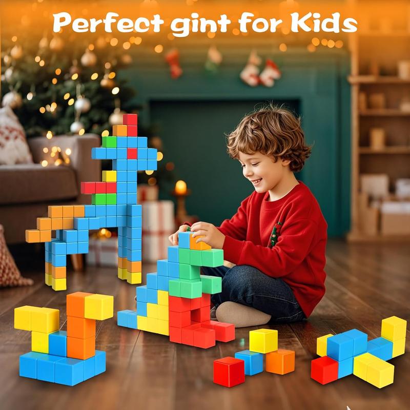 Magnetic Blocks, 35 Pieces of Magnetic Blocks 3 4 5 6 7 8 Year Old Boys and Girls Children's Magnetic Blocks Montessori Toys STEM Preschool Education Blocks