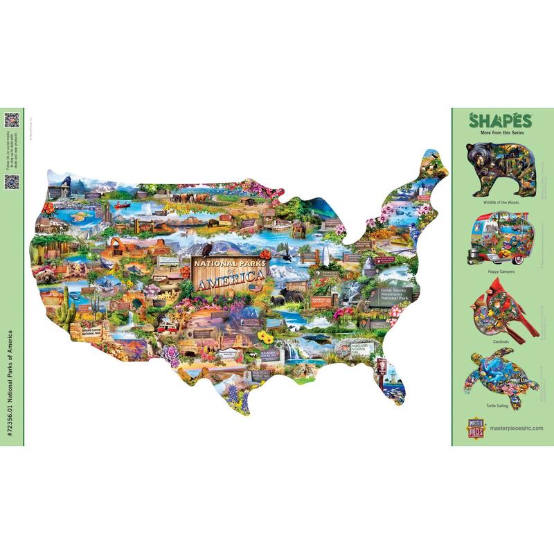 MasterPieces - National Parks of America 1000 Piece Shaped Jigsaw Puzzle