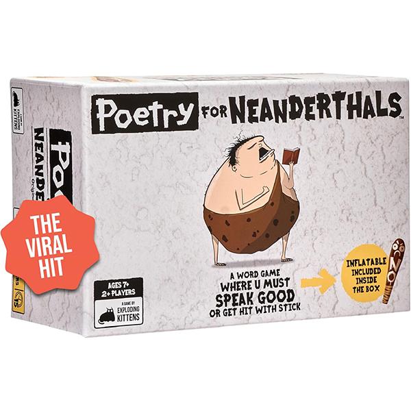 [XMAS DEAL TODAY] Exploding Kittens Presents Poetry for Neanderthals - Family Card Game, Competitive Word Guessing Family Games, Includes 200 cards