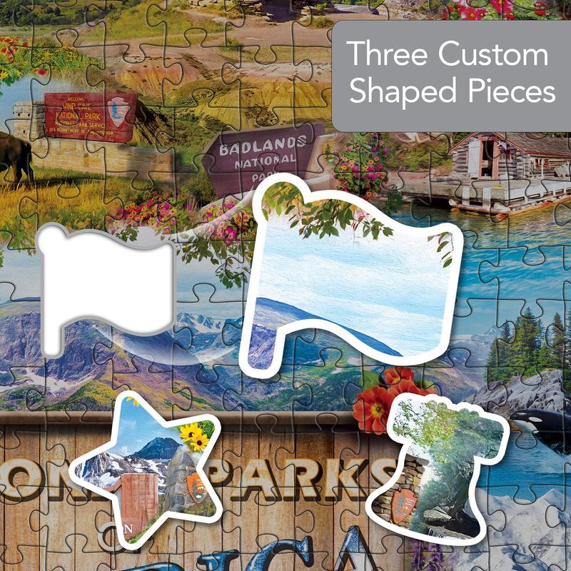 MasterPieces - National Parks of America 1000 Piece Shaped Jigsaw Puzzle