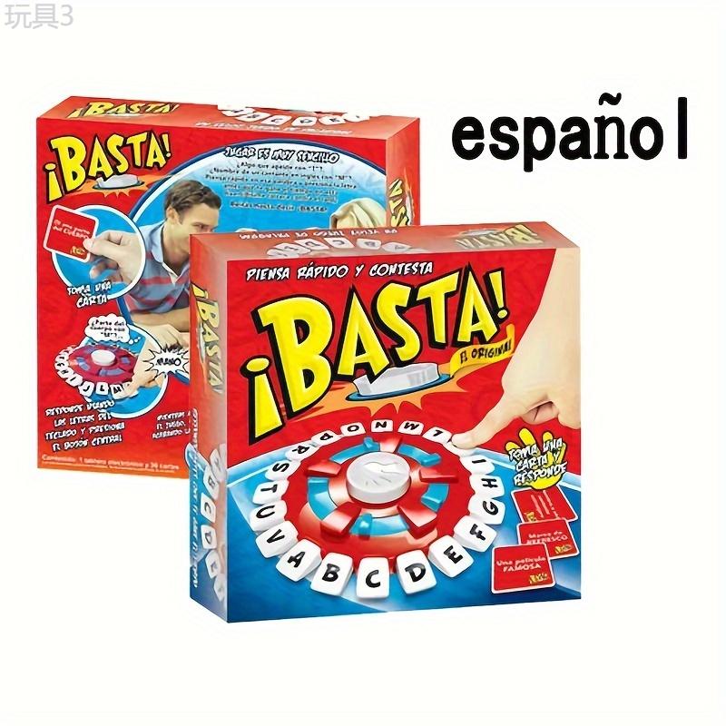 BASTA Fast-Paced Spanish Board Game - Standard Edition - 1pcs - Educational Word Game for Ages 14+ - Durable Plastic Construction - Ideal for Family Fun and Parties