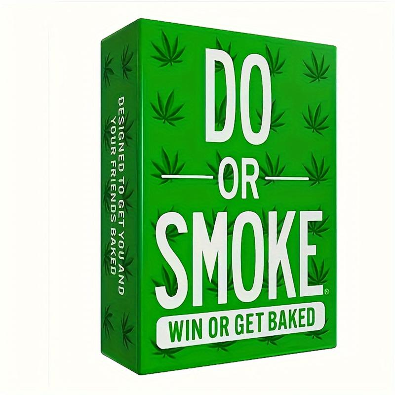 Do or Smoke - Adult Party Card Game with Daring Challenges for Leisure Gatherings, Interactive Fun, Novelty Gift for Ages 14+ | Material: Cardboard