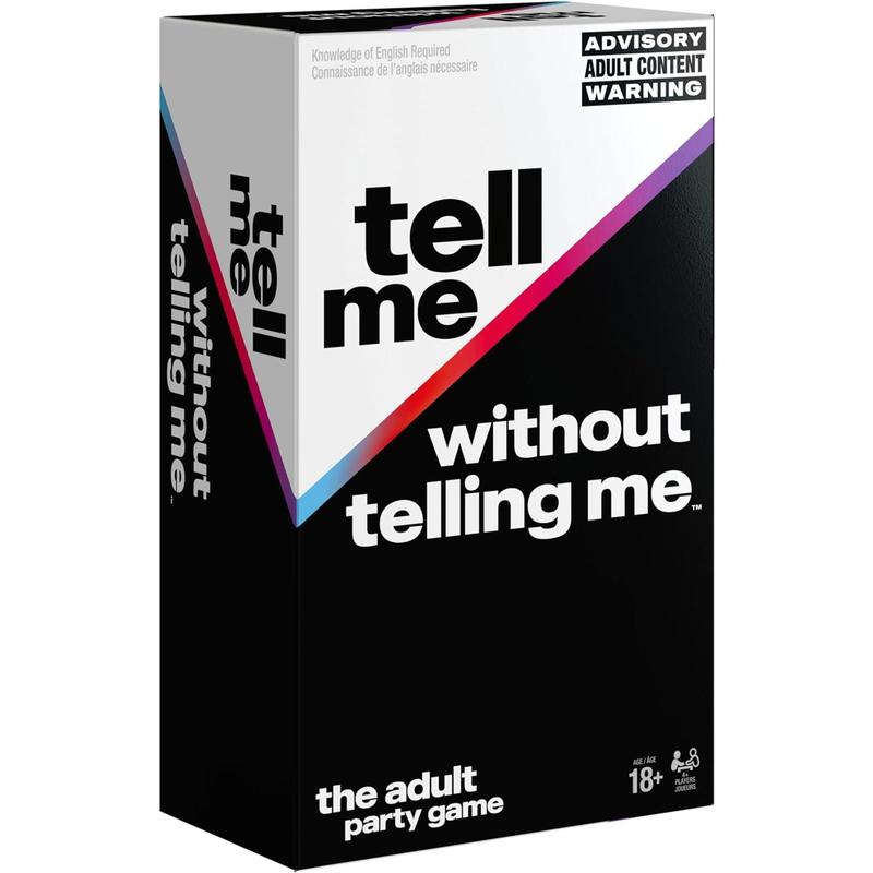 , Tell Me Without Telling Me Viral Adult Party Game for Bachelorette Parties, College, Birthday, Friendsgiving, Gifts for Ages 18+