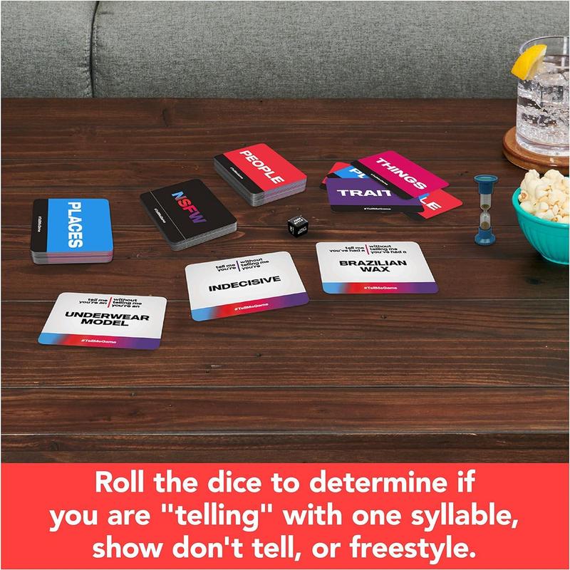 , Tell Me Without Telling Me Viral Adult Party Game for Bachelorette Parties, College, Birthday, Friendsgiving, Gifts for Ages 18+