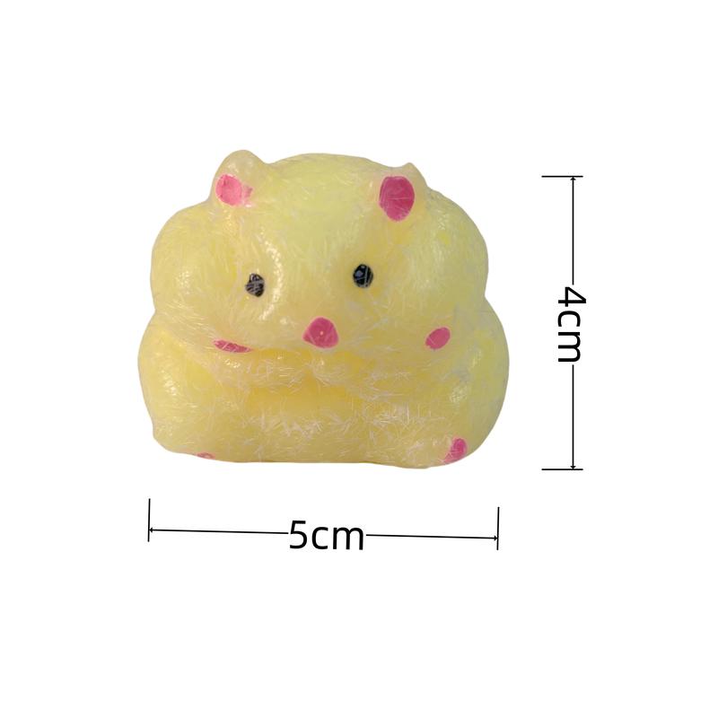 2025 Squishy Hamster  , Cute Soft Venting  ,Stress Relief for Kids Party Favors, Pinch Family, Fidget  Suitable Adults Kids