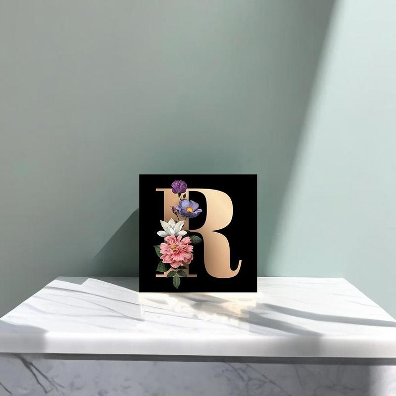 Letter R Pattern DIY Rhinestones Painting Without Frame, DIY 5D Rhinestones Painting Kit, Wall Art Decor For Home Living Room Bedroom