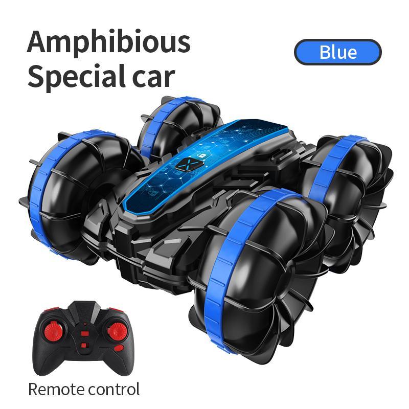 Remote Control Waterproof Car Toy, 1 Set Double-sided Stunt Remote Control Water Vehicle, USB Rechargeable Remote Control Car Toy For Boys & Girls