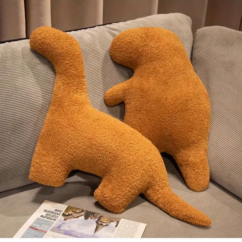 Dino Nugget Pillow Plush, Dinosaur Chicken Nugget Stuffed Animal Plush Toy, Party Decoration Birthday for Kids Boys Girls