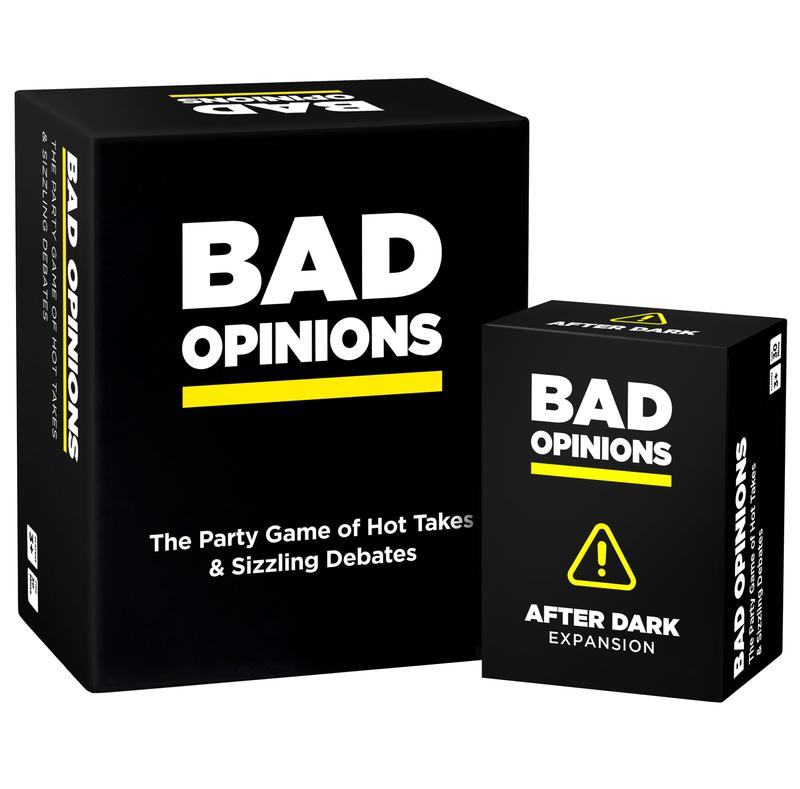 Bad Opinions Party Game + After Dark Expansion Set - The Hilarious Adult Card Game of Hot Takes & Sizzling Debates - Perfect for Fun Parties and Board Games Night with Your Friends