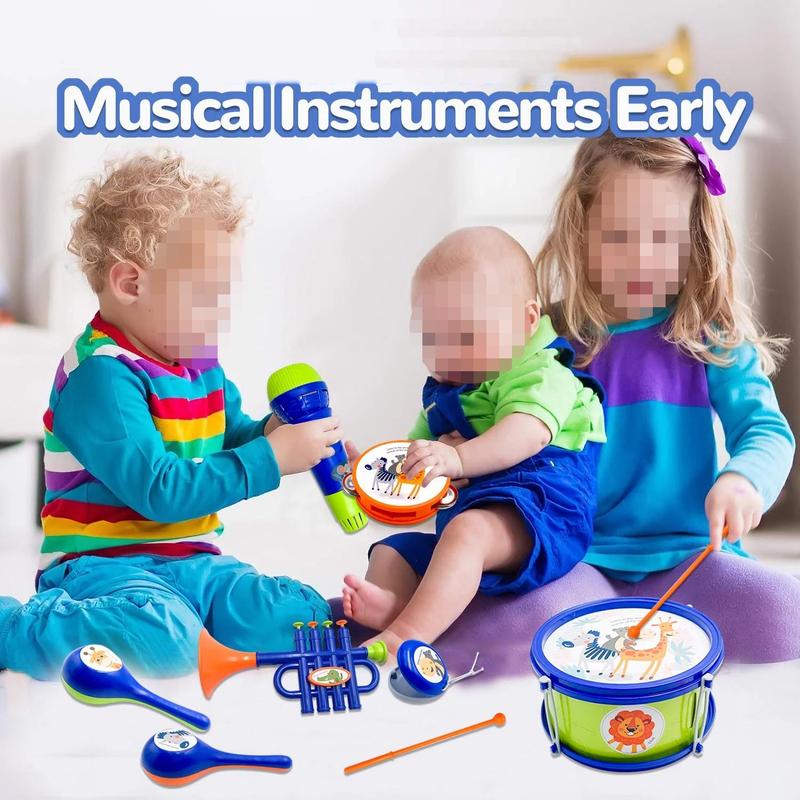 9 Pcs Instruments Toy for Kids, Musical Toys for Boys Girls, Birthday Christmas Gifts for Children