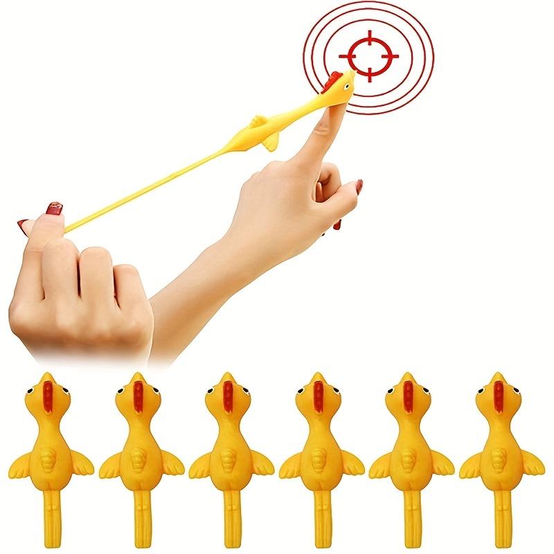 Projectile Toys Slingshot Light Rubber Chicken Finger Dancing Prank Toy Slingshot Chicken Finger Toy Decompression Children's Toy