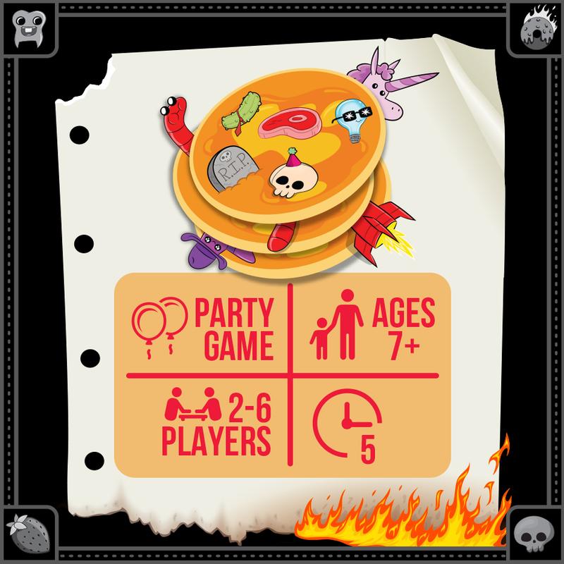 Anarchy Pancakes Fast-Paced Matching Card Game by Exploding Kittens - Family-Friendly Party Game for Kids & Families - Ages 7+